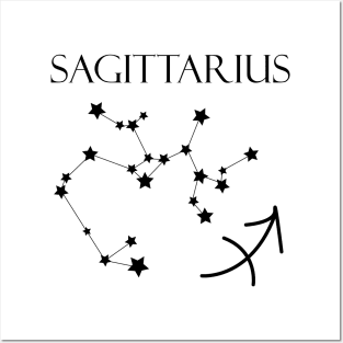Sagittarius Zodiac Horoscope Constellation Sign Posters and Art